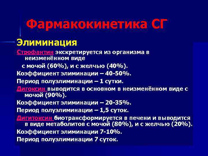 Элиминация что это в медицине. Показатели элиминации. Коэффициент элиминации дигоксина. Фармакокинетика дигоксина. Выведение дигоксина.