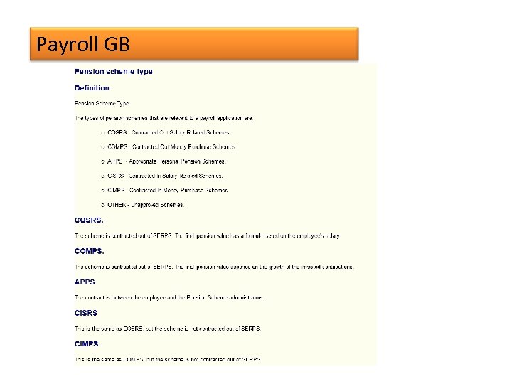 Payroll GB 