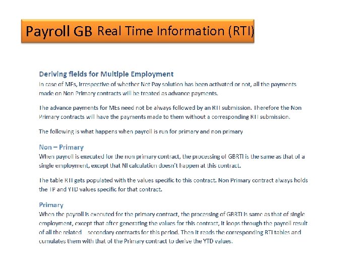 Payroll GB Real Time Information (RTI) 