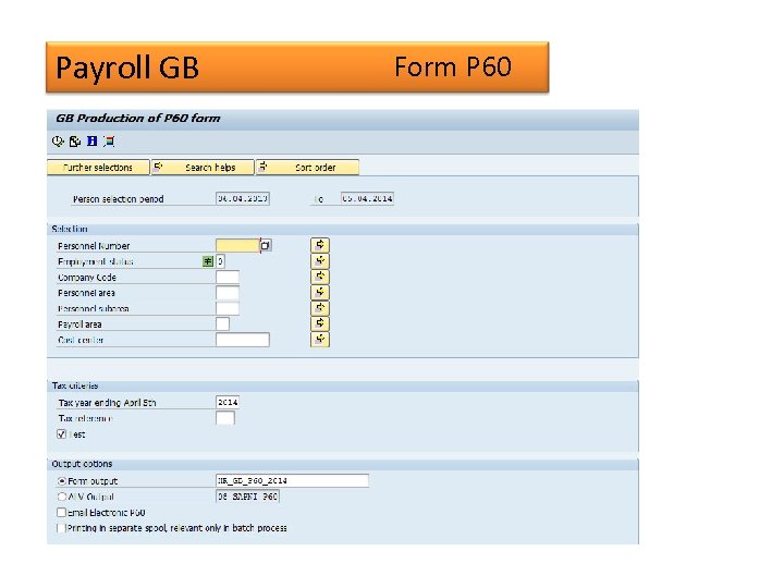 Payroll GB Form P 60 