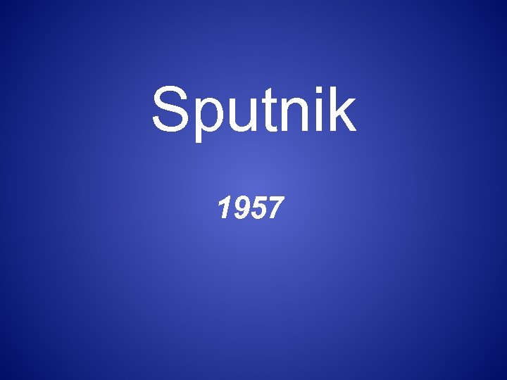 Sputnik 1957 