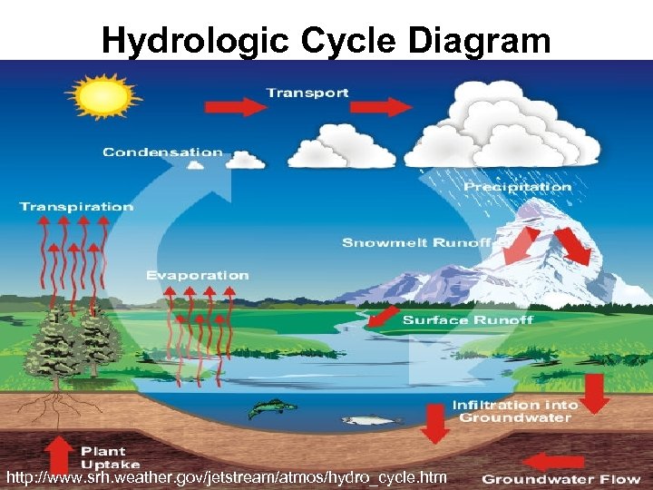 Hydrologic Cycle Diagram http: //www. srh. weather. gov/jetstream/atmos/hydro_cycle. htm 