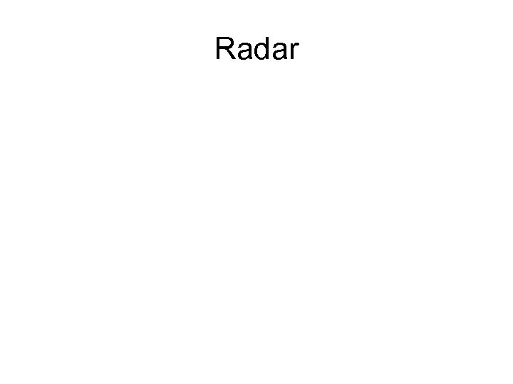 Radar 