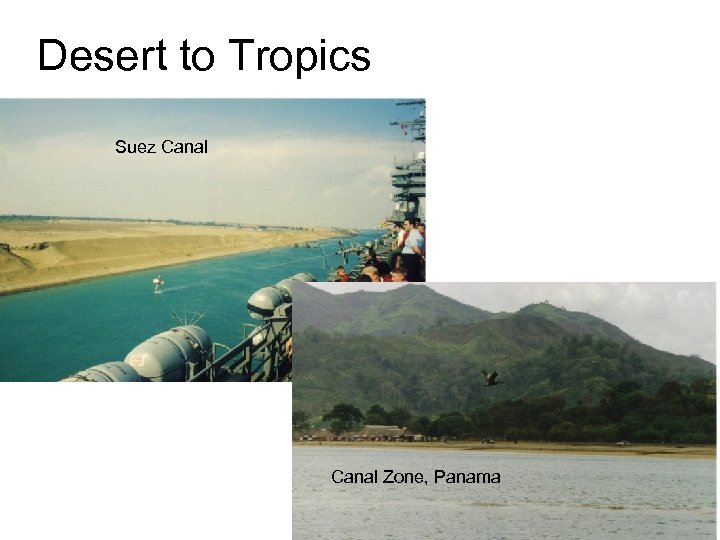 Desert to Tropics Suez Canal Zone, Panama 