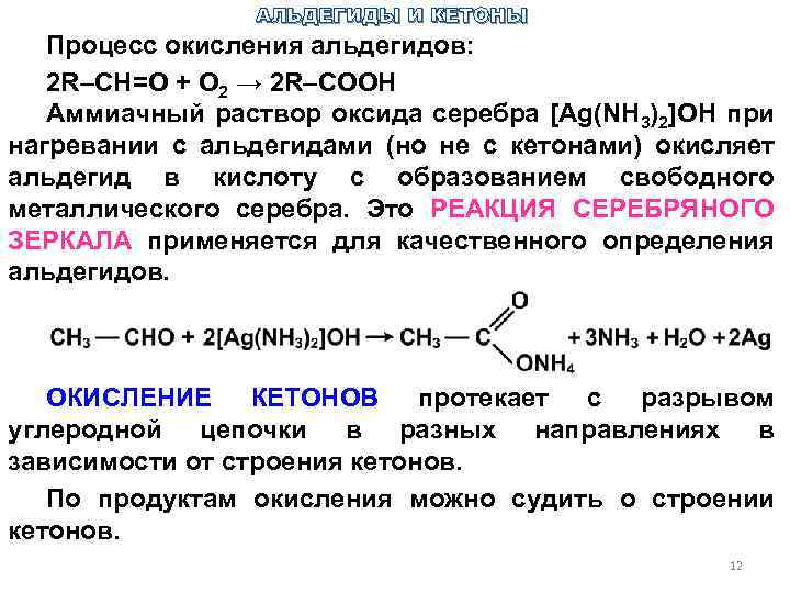 Аммиачный раствор оксида серебра