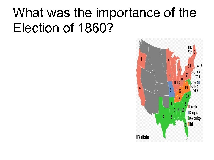What was the importance of the Election of 1860? 