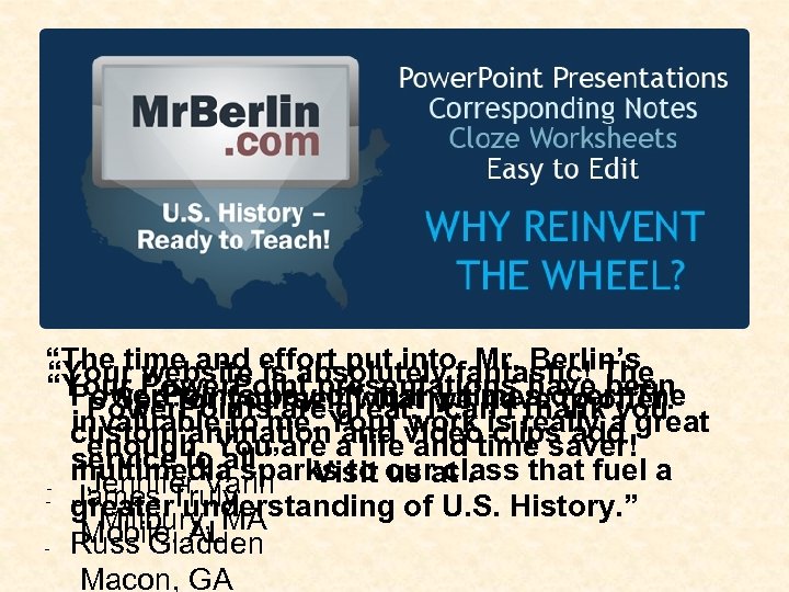 “The time and effort put intofantastic! The “Your Power. Point presentations have been website