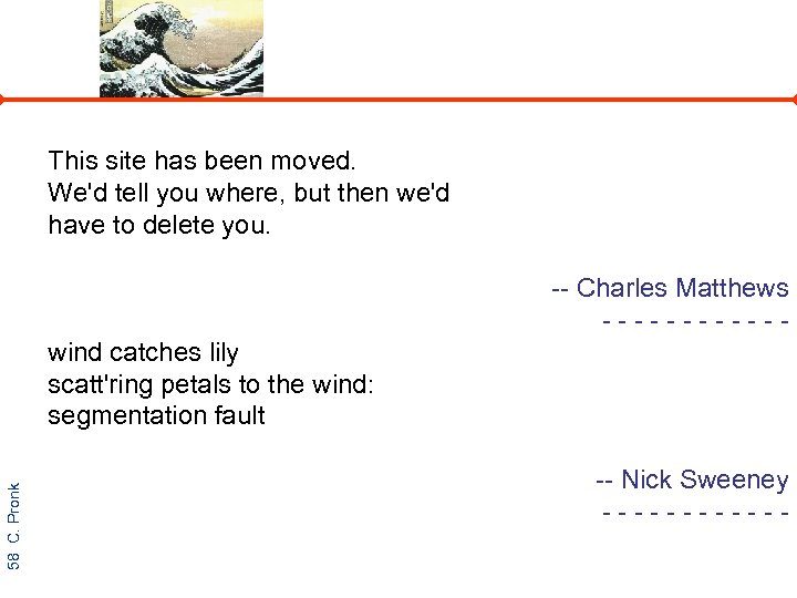 This site has been moved. We'd tell you where, but then we'd have to