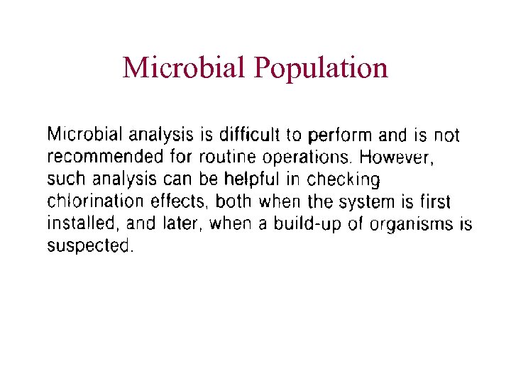 Microbial Population 
