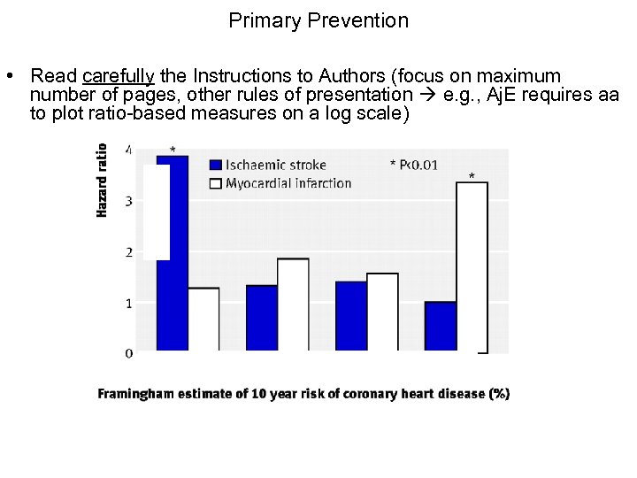 Primary Prevention • Read carefully the Instructions to Authors (focus on maximum number of