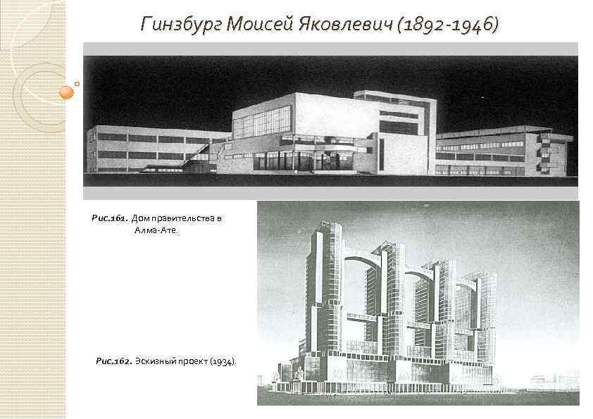 Моисей гинзбург проекты