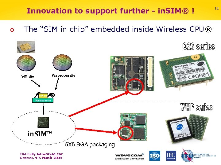 Innovation to support further - in. SIM® ! o The “SIM in chip” embedded