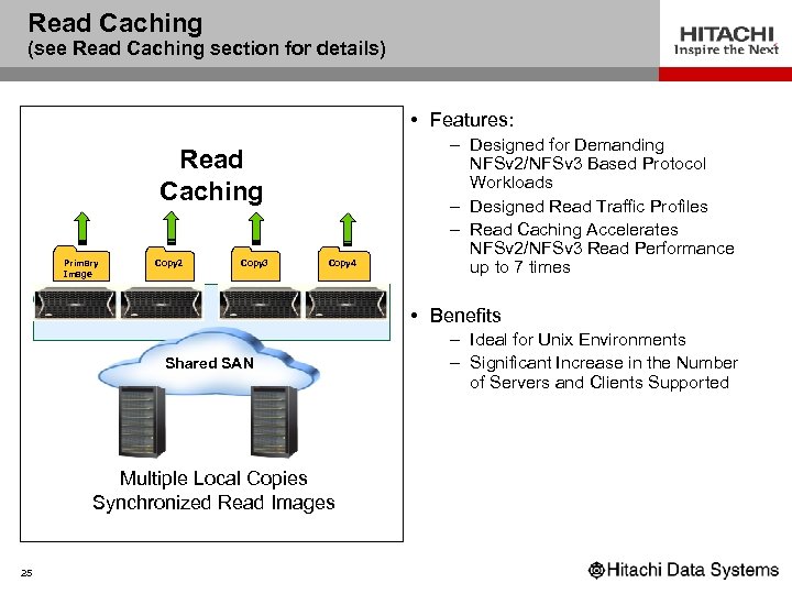 Read Caching (see Read Caching section for details) • Features: Read Caching Primary Image