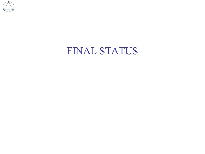 FINAL STATUS 