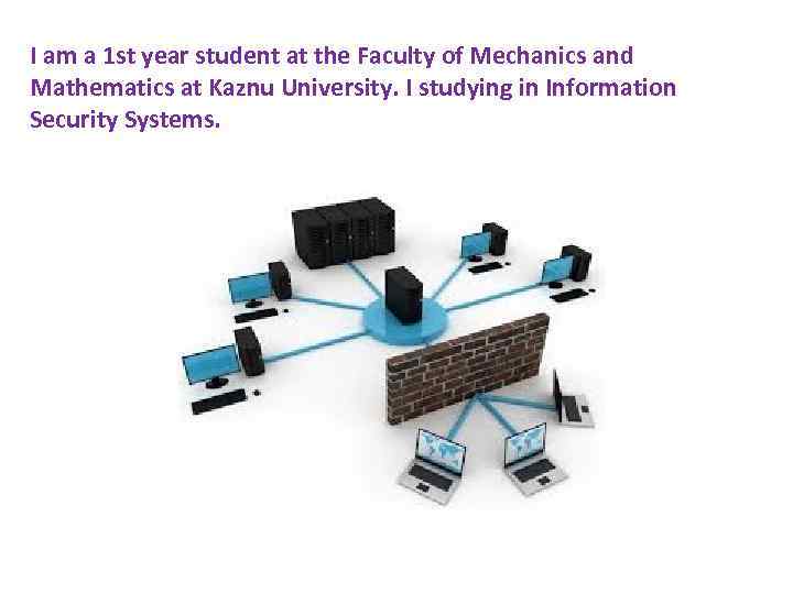 I am a 1 st year student at the Faculty of Mechanics and Mathematics