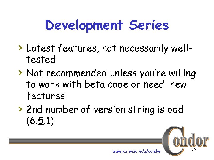 Development Series › Latest features, not necessarily well› › tested Not recommended unless you’re