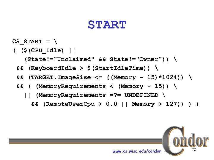 START CS_START =  ( ($(CPU_Idle) || (State!=