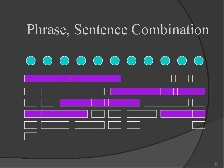 Phrase, Sentence Combination 26 