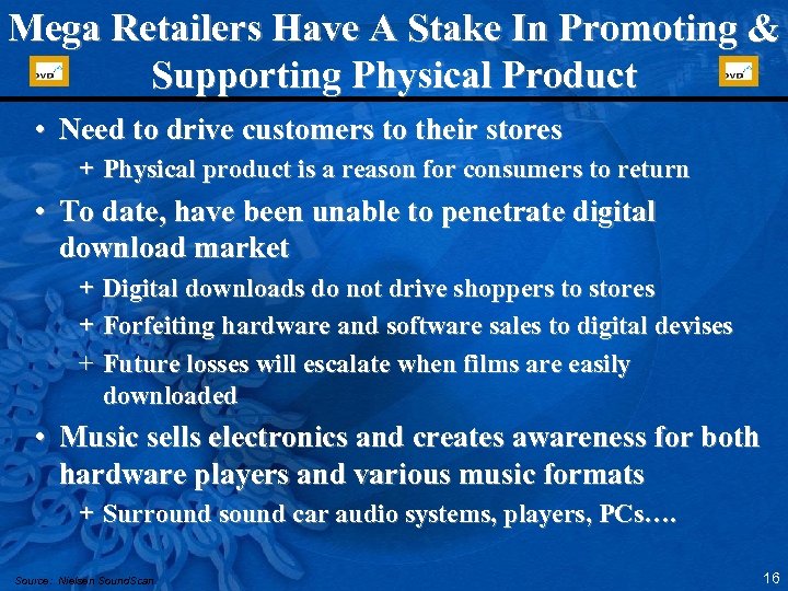 Mega Retailers Have A Stake In Promoting & Supporting Physical Product • Need to