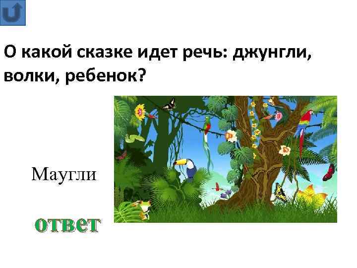 О какой сказке идет речь: джунгли, волки, ребенок? Маугли ответ 