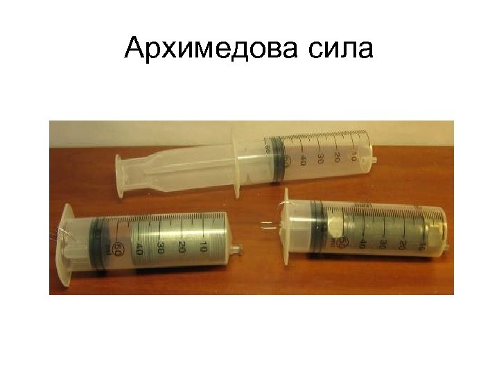 Архимедова сила 