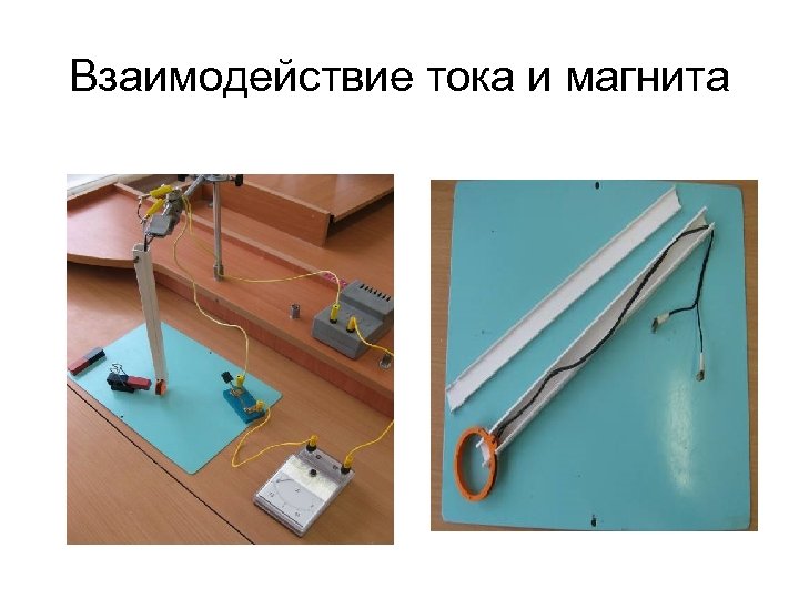 Взаимодействие тока и магнита 