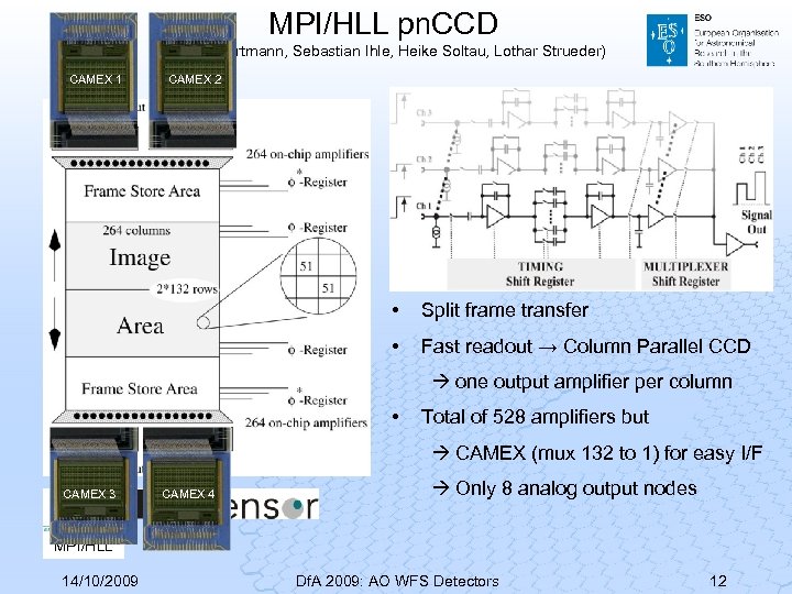 MPI/HLL pn. CCD (Robert Hartmann, Sebastian Ihle, Heike Soltau, Lothar Strueder) CAMEX 1 CAMEX