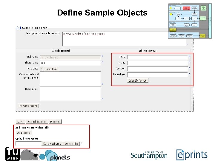 Define Sample Objects 