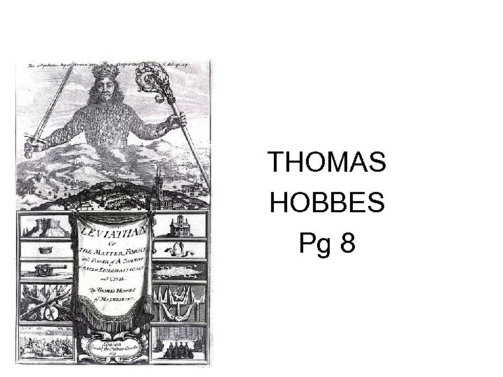 THOMAS HOBBES Pg 8 