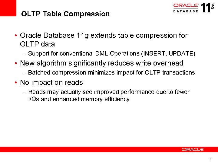 Compress for oltp oracle что это