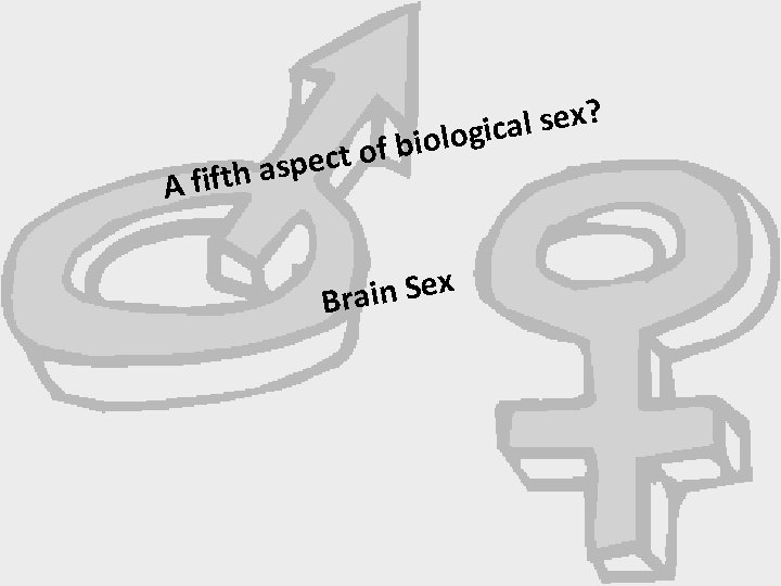 al sex? iologic ct of b h aspe A fift in Sex Bra 
