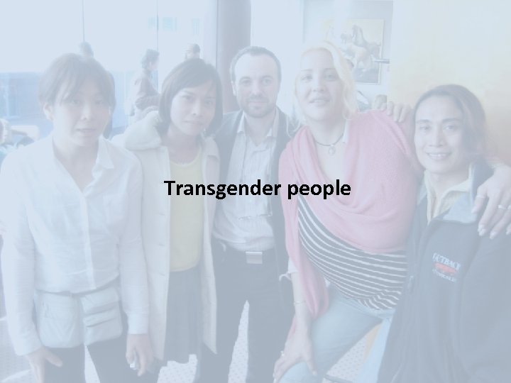 Transgender people 