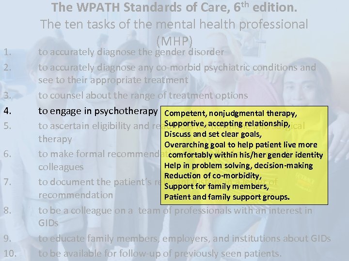1. 2. 3. 4. 5. 6. 7. 8. 9. 10. The WPATH Standards of