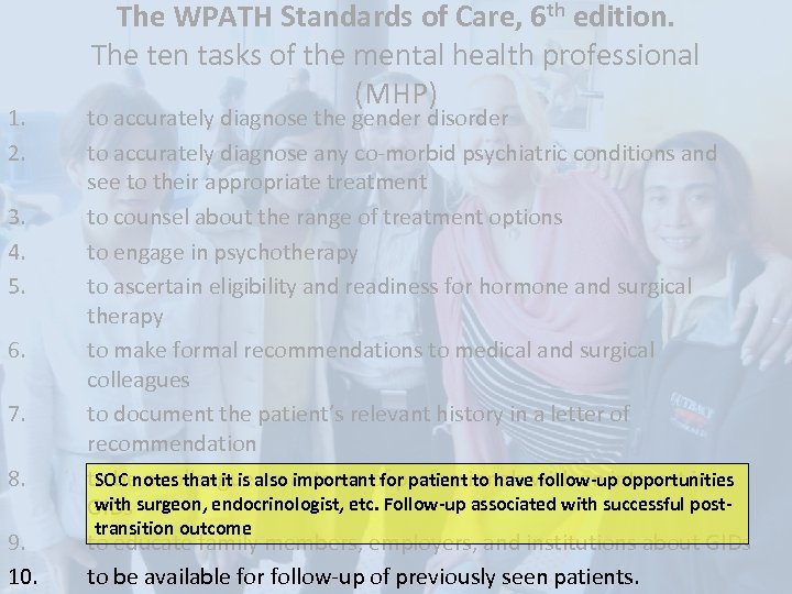 1. 2. 3. 4. 5. 6. 7. 8. 9. 10. The WPATH Standards of