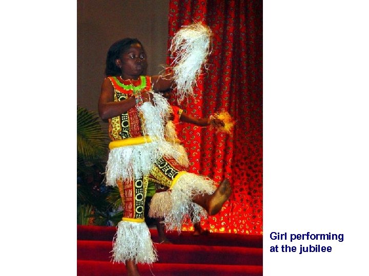 Girl performing at the jubilee 