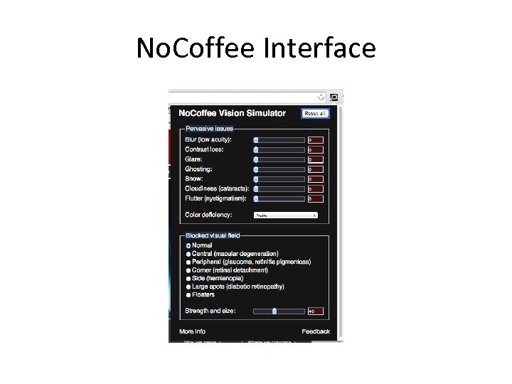 No. Coffee Interface 