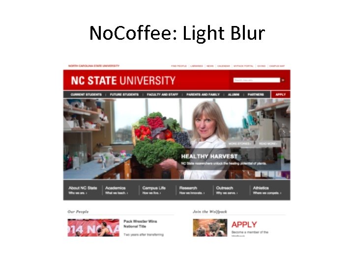 No. Coffee: Light Blur 
