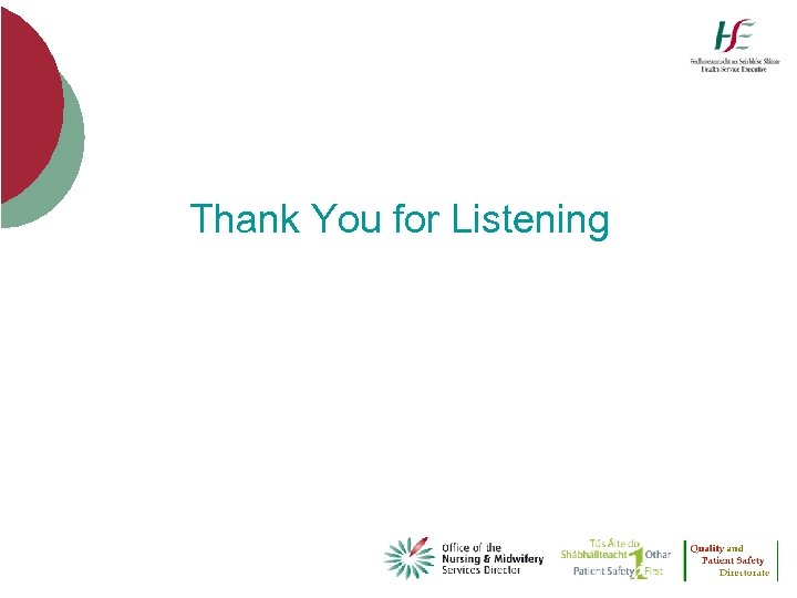 Thank You for Listening 