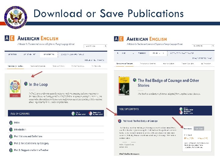 Download or Save Publications 