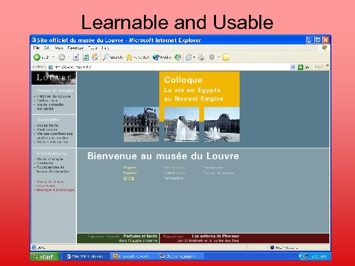 Learnable and Usable 