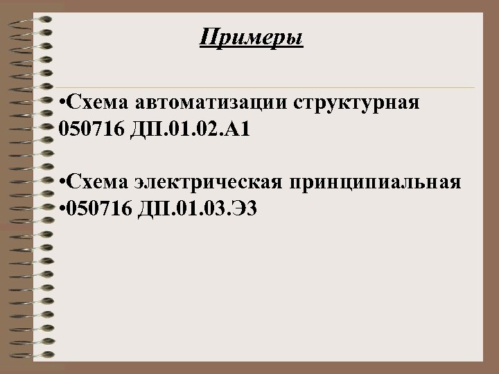 Примеры • Схема автоматизации структурная 050716 ДП. 01. 02. А 1 • Схема электрическая