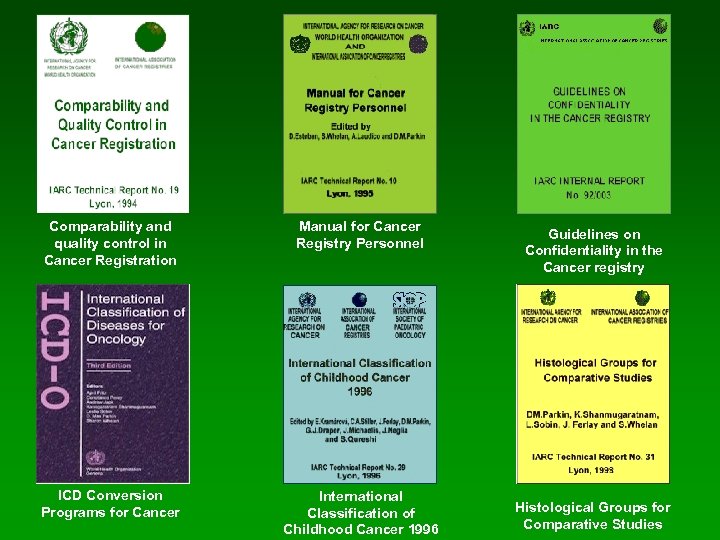 Comparability and quality control in Cancer Registration Manual for Cancer Registry Personnel ICD Conversion