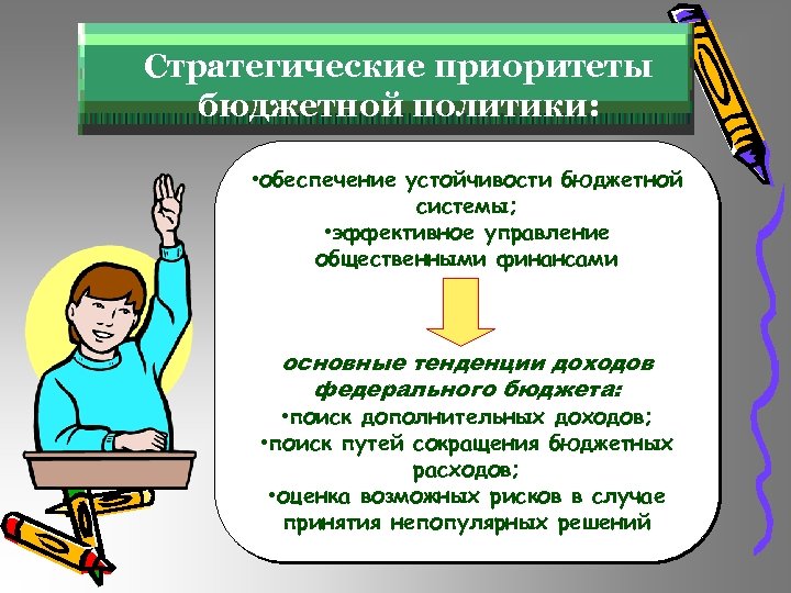 Бюджетная политика в сфере образования. Стратегические приоритеты.