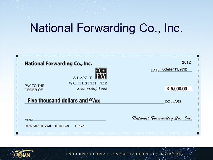 National Forwarding Co. , Inc. 