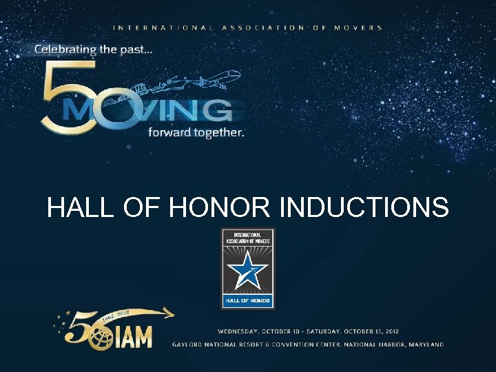 HALL OF HONOR INDUCTIONS 