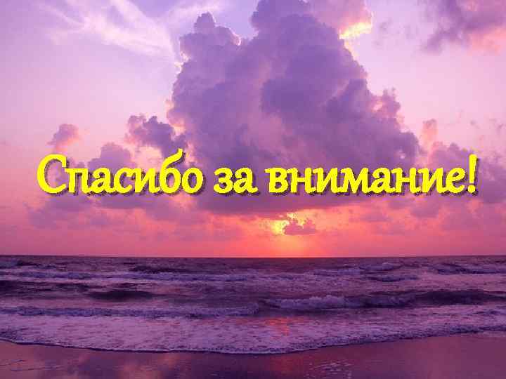 Спасибо за внимание! 