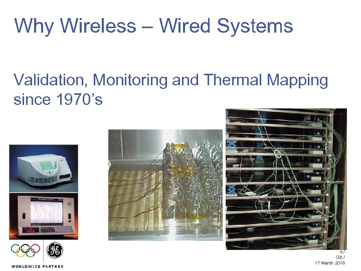 Why Wireless – Wired Systems Validation, Monitoring and Thermal Mapping since 1970’s 4/ GE