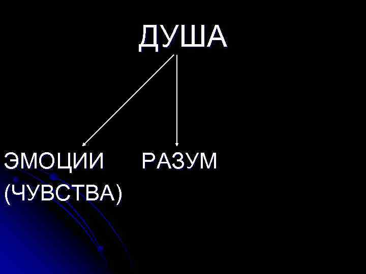 ДУША ЭМОЦИИ РАЗУМ (ЧУВСТВА) 