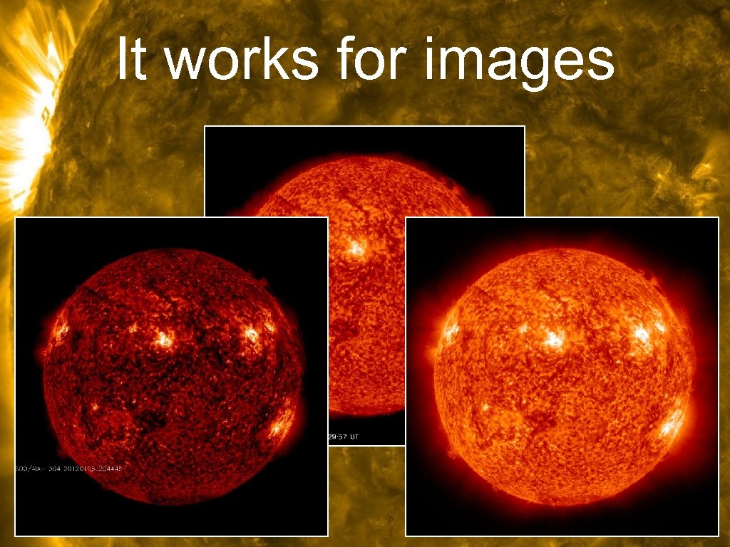 It works for images 