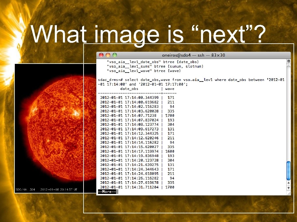 What image is “next”? 